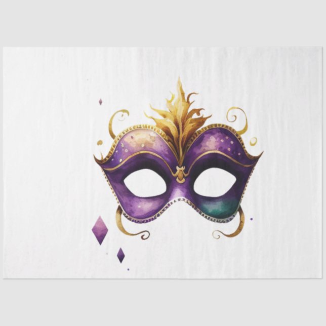Papel De Seda A Mardi Gras Mask Series Design 13 (Frente )