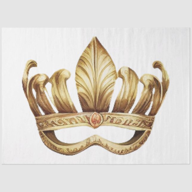 Papel De Seda A Mardi Gras Mask Series Design 15 (Frente )