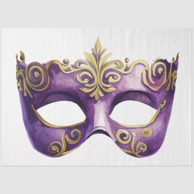 Papel De Seda A Mardi Gras Mask Series Design 16 (Frente )