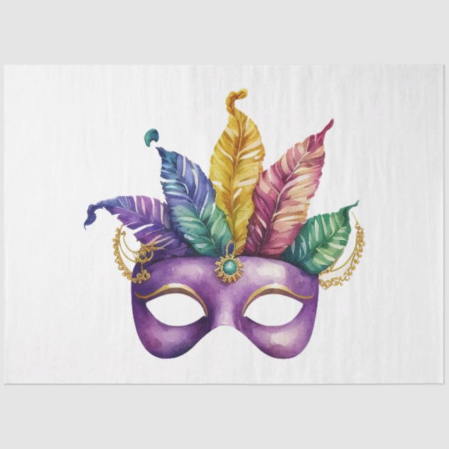 Papel De Seda A Mardi Gras Mask Series Design 17 (Frente )