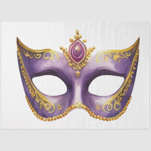 Papel De Seda A Mardi Gras Mask Series Design 18 (Frente )