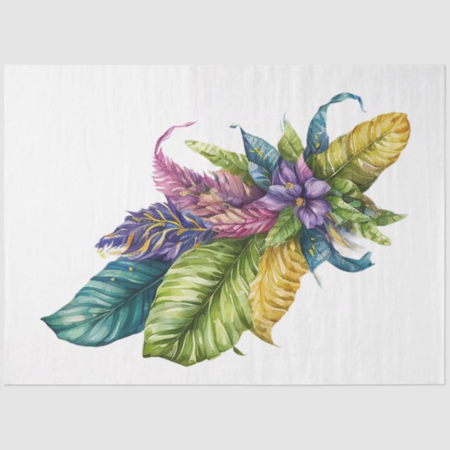 Papel De Seda A Mardi Gras Mask Series Design 19 (Frente )