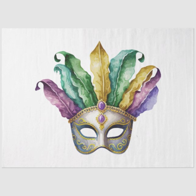 Papel De Seda A Mardi Gras Mask Series Design 21 (Frente )