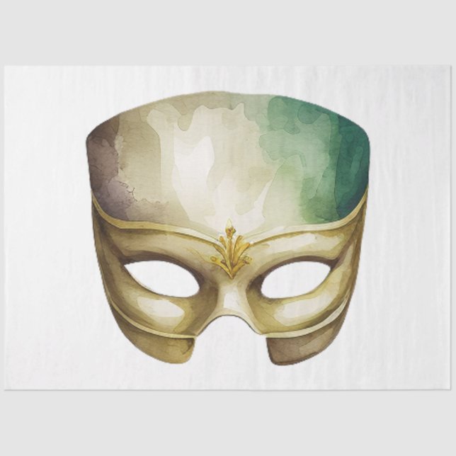 Papel De Seda A Mardi Gras Mask Series Design 22 (Frente )