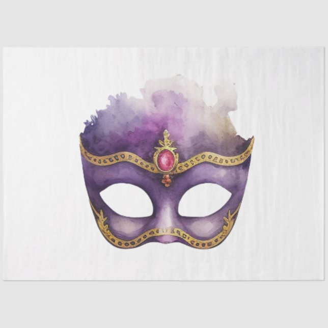 Papel De Seda A Mardi Gras Mask Series Design 23 (Frente )