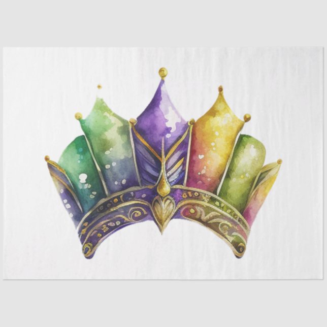 Papel De Seda A Mardi Gras Mask Series Design 28 (Frente )