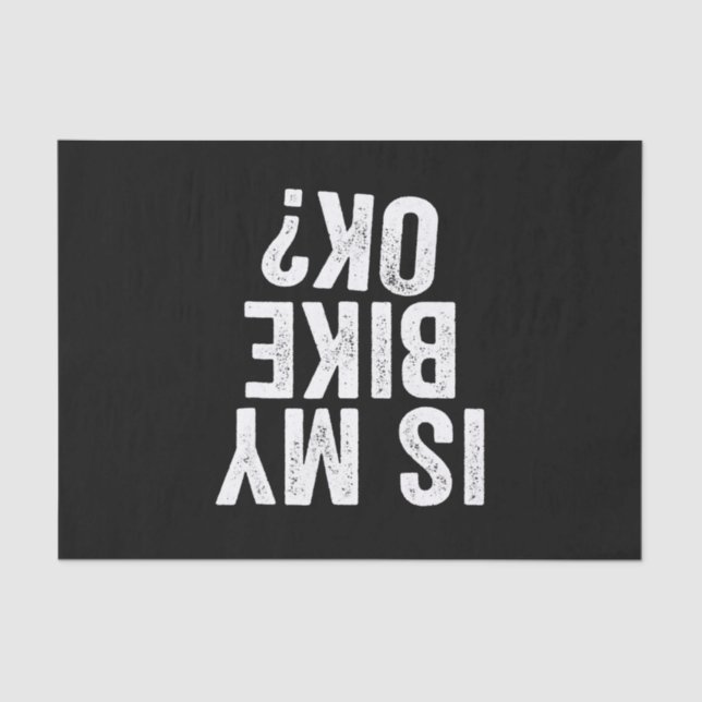 Papel De Seda A Minha Bicicleta Está Engraçada, Motocicleta Dirt (Frente )