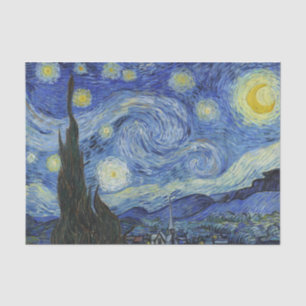Papel De Seda A Noite Estrelada de Van Gogh