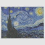 Papel De Seda A Noite Estrelada, Vincent Van Gogh<br><div class="desc">Vincent Van Gogh - Série Mestres da Arte</div>