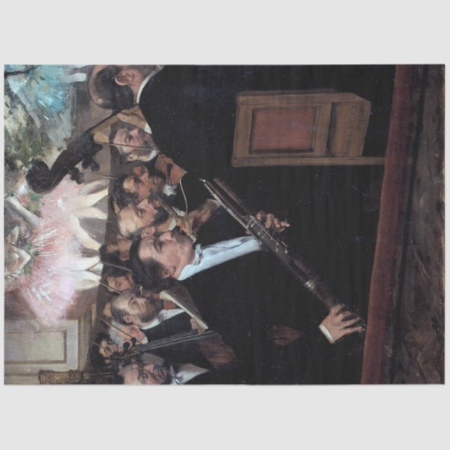 Papel De Seda A Orquestra na Ópera, Edgar Degas (Frente )