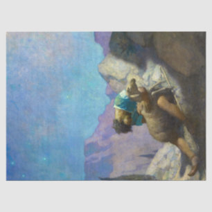 Papel De Seda A ovelha perdida por Newell Convers Wyeth