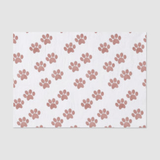 Papel De Seda A pata do cão de filhote de cachorro imprime o