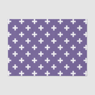 Papel De Seda A polca branca cruza contra o ultravioleta