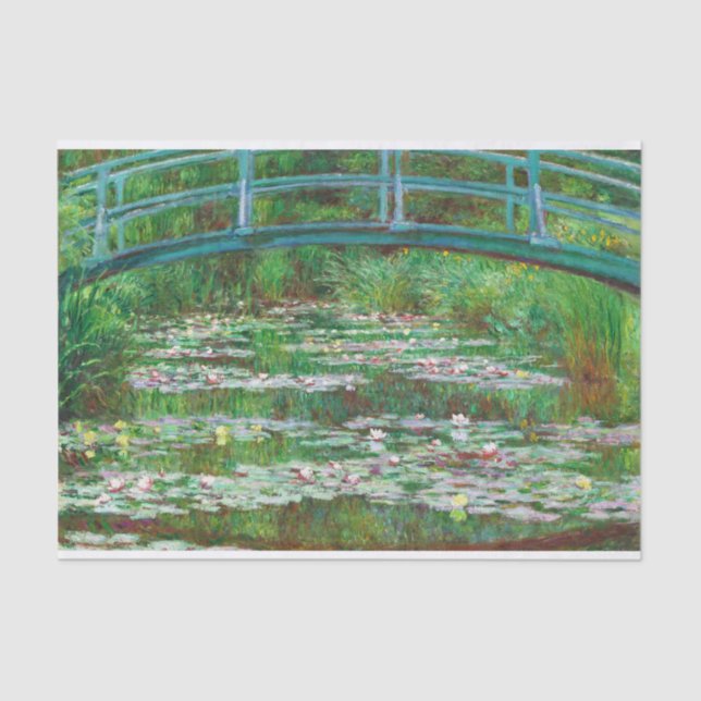 Papel De Seda A ponte japonesa por Claude Monet (Frente )