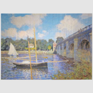 Papel De Seda A ponte no Argenteuil, Monet