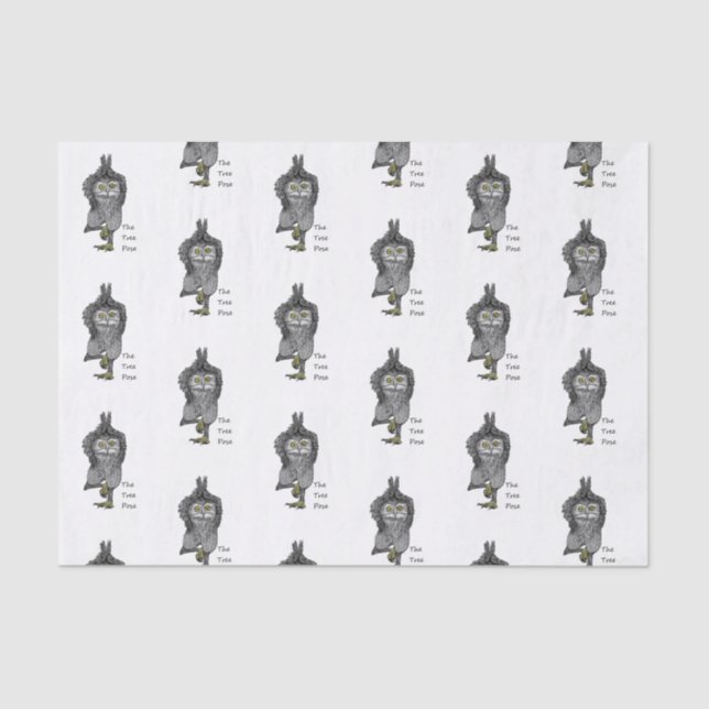 Papel De Seda A pose da árvore (Frente )