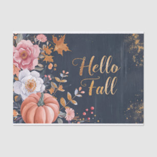 Papel De Seda A queda da abóbora do outono deixa a dissociação r