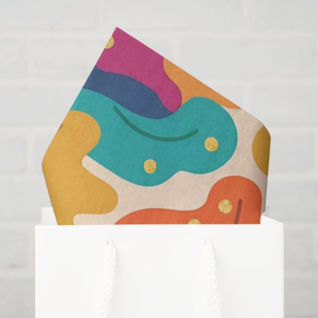 Papel De Seda A Queda do Dia das Bruxas Whimsical deixa o padrão (Sacola de presentes)