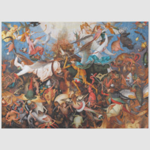 Papel De Seda A queda dos anjos rebeldes, Pieter Bruegel