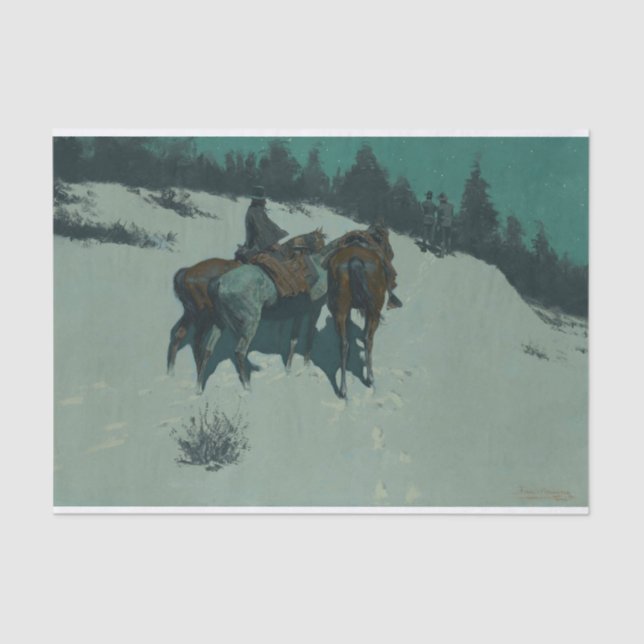 Papel De Seda A Reconnaissance by Frederic Remington (Frente )