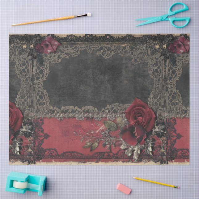 Papel De Seda A Romance and Gothic Series Design #4 (Arte )