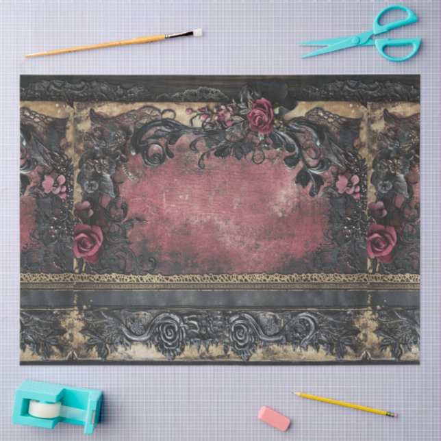 Papel De Seda A Romance and Gothic Series Design #8 (Arte )