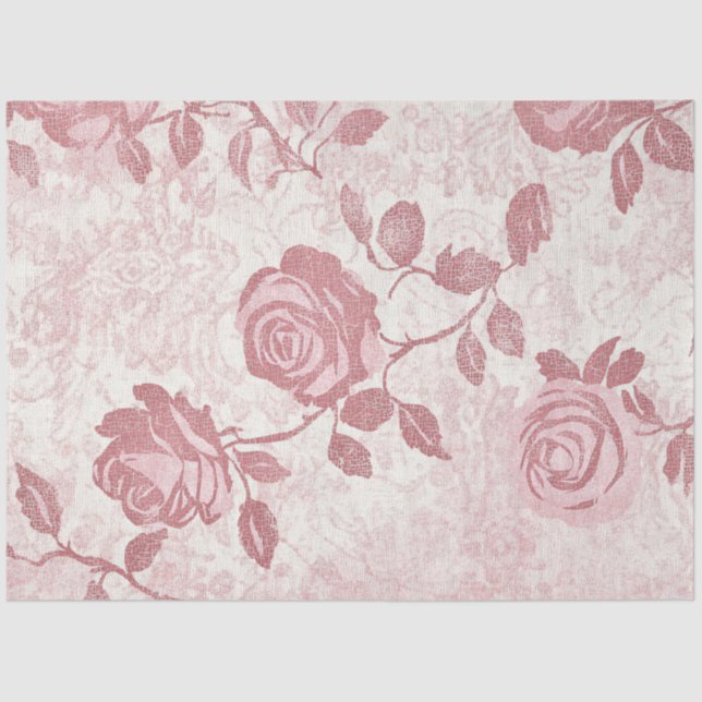 Papel De Seda A Rose and Lace Series Design #11 (Frente )