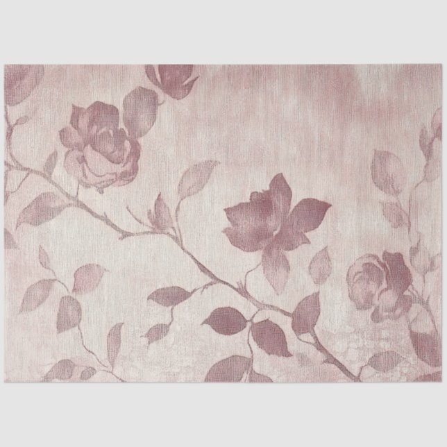 Papel De Seda A Rose and Lace Series Design #12 (Frente )