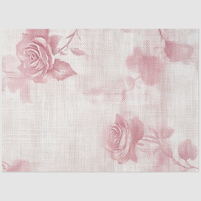 Papel De Seda A Rose and Lace Series Design #7 (Frente )