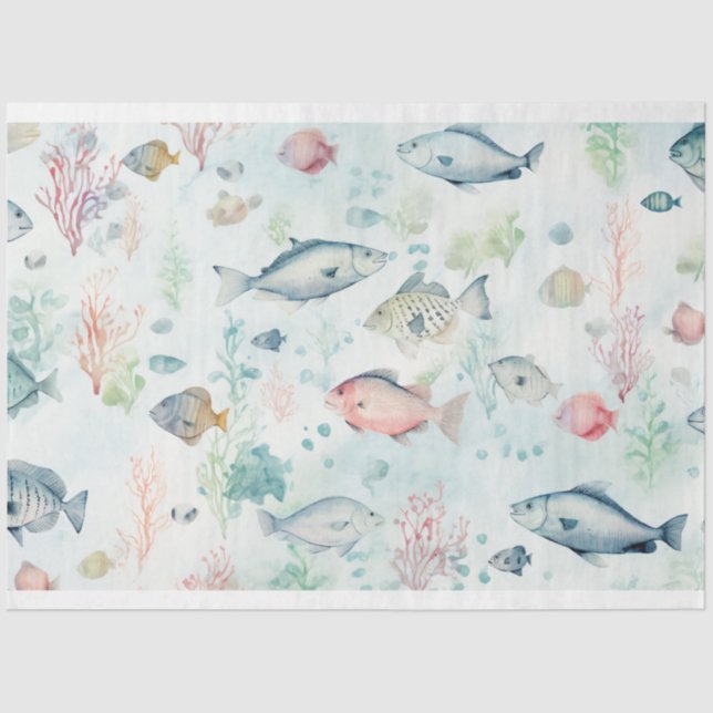 Papel De Seda A Sea Series Design 7 (Frente )