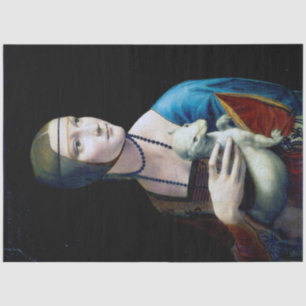 Papel De Seda A Senhora com um Ermine, Leonardo da Vinci