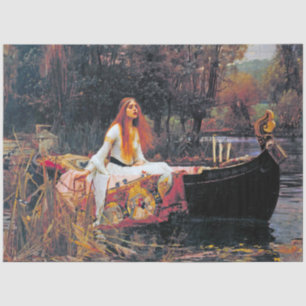 Papel De Seda A Senhora de Shalott, John William Waterhouse