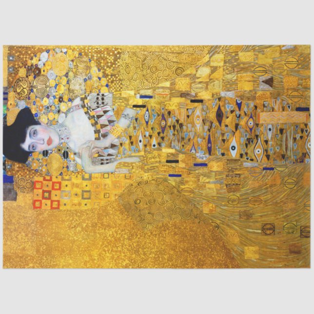 Papel De Seda A Senhora do Dourado, Gustav Klimt (Frente )