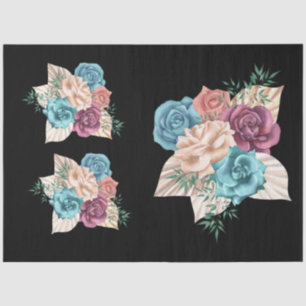 Papel De Seda A Série Boho Bouquet Design 18