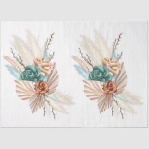 Papel De Seda A Série Boho Bouquet Design 2