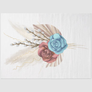 Papel De Seda A Série Boho Bouquet Design 9