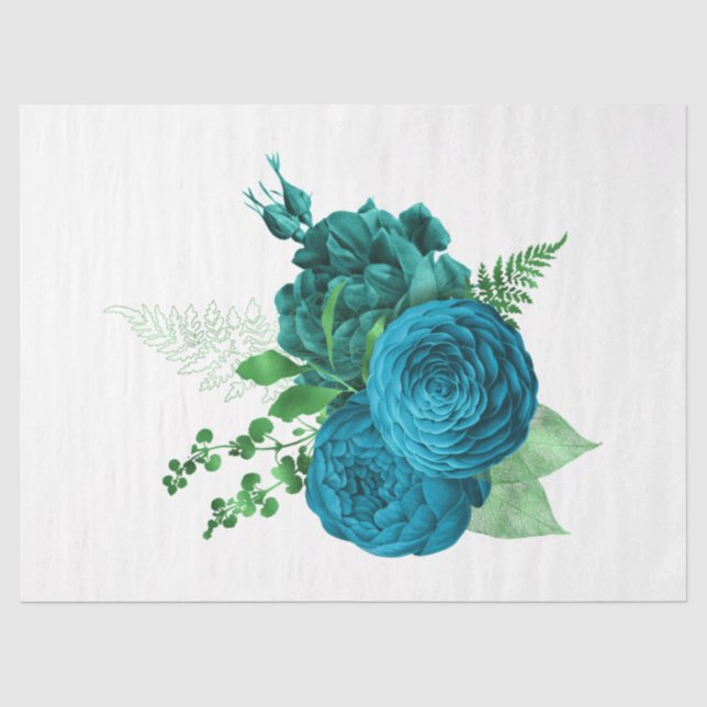 Papel De Seda A Série Bouquet Desenho 45 (Frente )