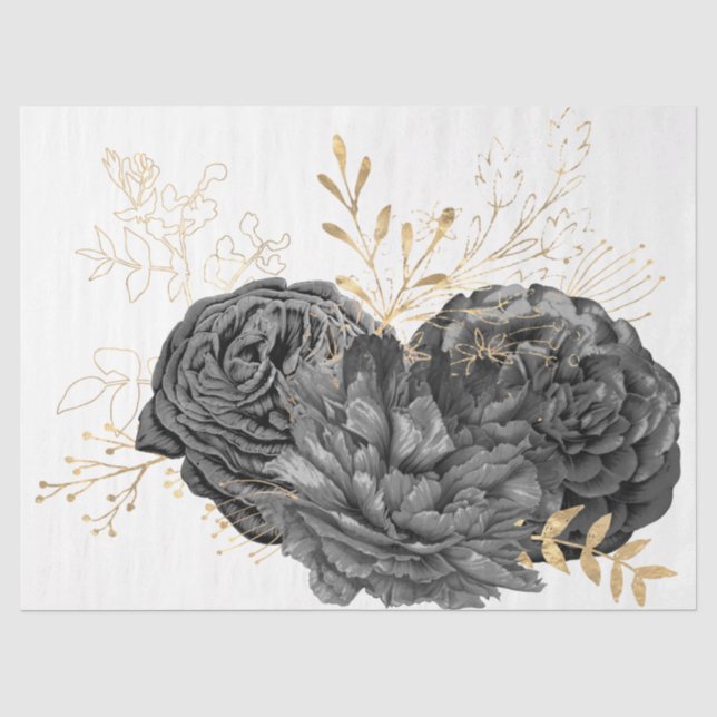 Papel De Seda A Série Bouquet Design 10 (Frente )