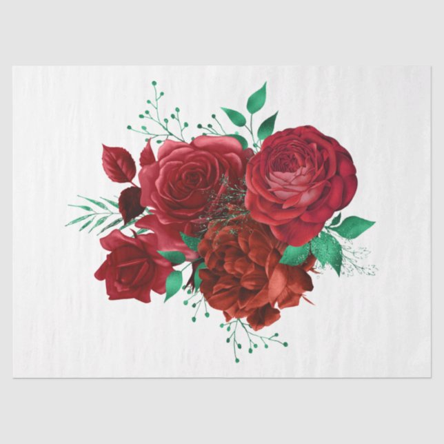 Papel De Seda A Série Bouquet Design 37 (Frente )