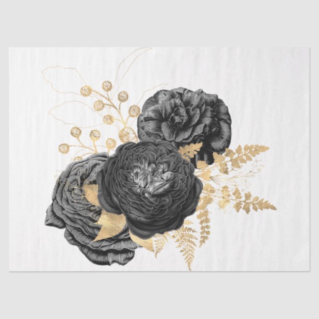 Papel De Seda A Série Bouquet Design 8 (Frente )