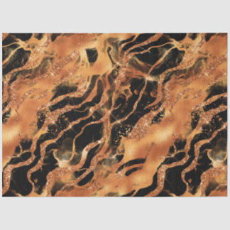 Papel De Seda A Série Glitter Tiger Design #12