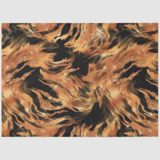 Papel De Seda A Série Glitter Tiger Design #6