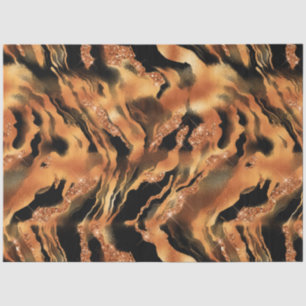 Papel De Seda A Série Glitter Tiger Design #8