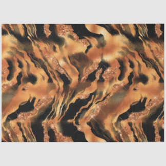 Papel De Seda A Série Glitter Tiger Design #8