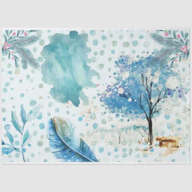 Papel De Seda A Snow Gnomo Series Design 4 (Frente )