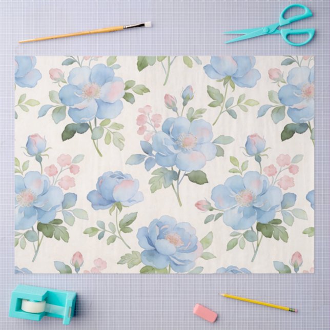 Papel De Seda A Springy Floral Design #2 (Arte )