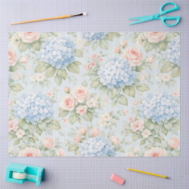 Papel De Seda A Springy Floral Design #9 (Arte )