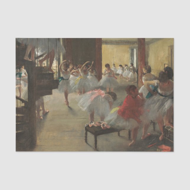 Papel De Seda A turma de dança, Arte de Disco de Degas (Frente )