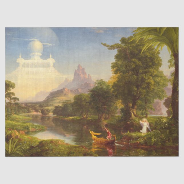 Papel De Seda A Viagem da Vida, Juventude de Thomas Cole (Frente )