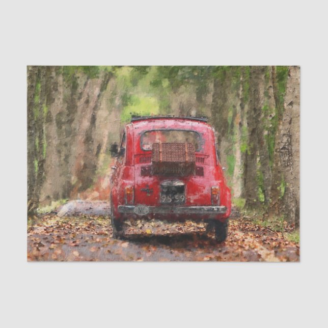 Papel De Seda A Viagem Do Carro Do País (Frente )